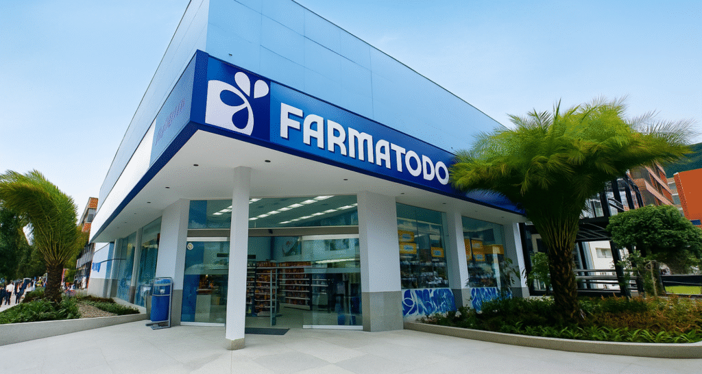 Una foto de fachada de aluminio compuesto 4 mm en colombia.