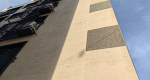 En está foto se ve nuestro Decostone Travertino